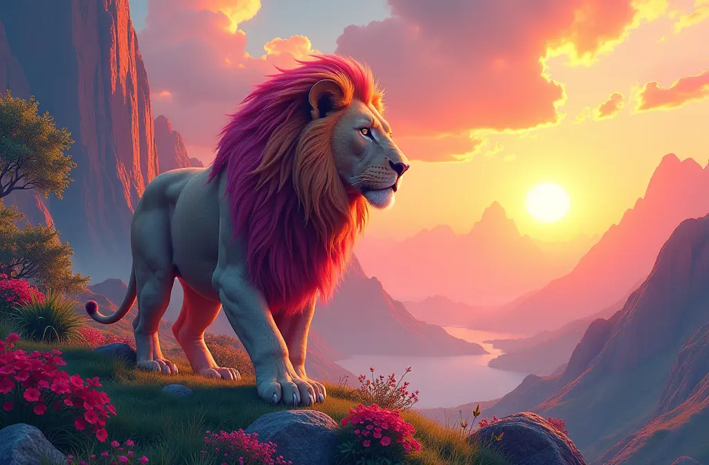 Stunning 3D Lion Wallpaper: Elevate Your Devices with Majestic Designs