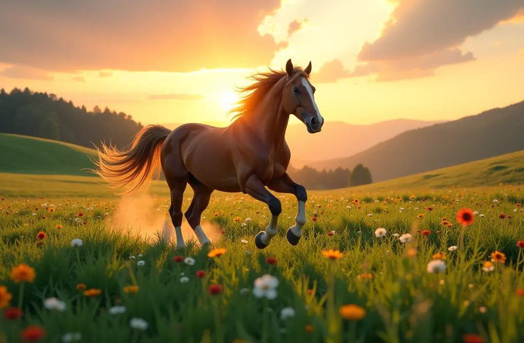 Stunning Running Horse Wallpaper: Transform Your Space with Captivating Equine Imagery